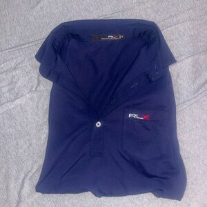RLX Ralph Lauren Performance Navy Golf Polo S